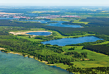 Luftaufnahme von Seen